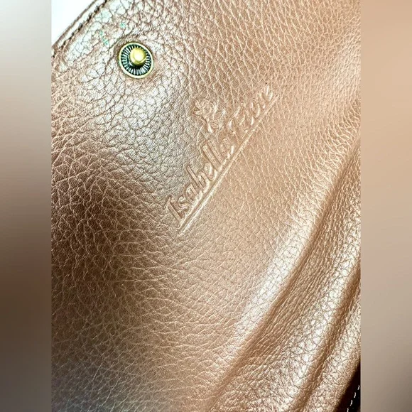 Isabella Fiore Brown Fur Floral Patterned Women's Bag - Picture 6 of 8